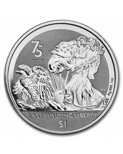 British Virgin Island 2022  WALKING LIBERTY  Silber 1 oz