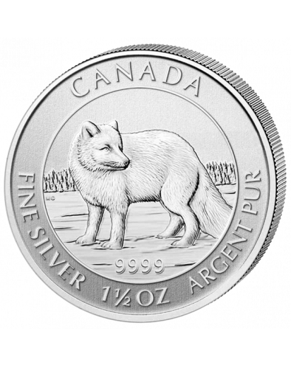 Canada 2014  Polarfuchs  Artic Fox 1 1/2 oz Silber 