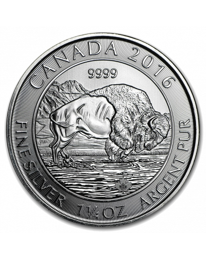 Canada 2016 Canadischer Bison  1 1/4  oz Silber