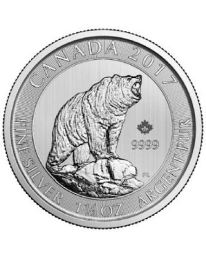 Canada 2017  Grizzly 1 1/2 oz Silber