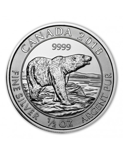 Canada 2018 Polarbär - Polar Bear Silber 1/2 oz
