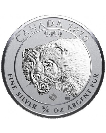 Canada 2018 Wolverine - Vielfraß   Silber 3/4 oz