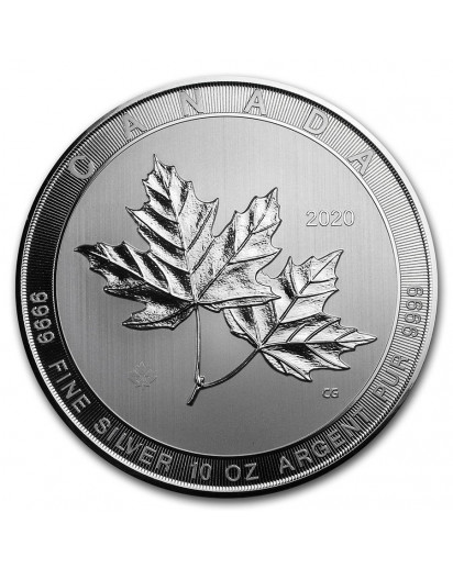 Canada 2020  MAPLE LEAF Magnificent 10 oz Silber     