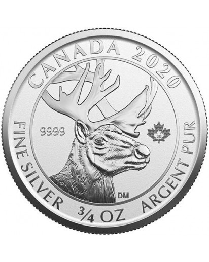 Canada 2020 Woodland Caribou   Silber 3/4 oz