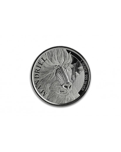 Kamerun 2020  Cameroon Mandrill Silber 1 oz  