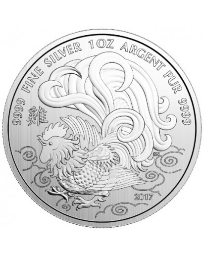 Canada 2017   Lunar Hahn Silber 1 oz