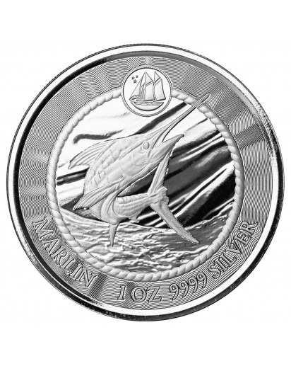 Cayman Island 2023  Blue  Marlin Speerfisch Silber 1 oz