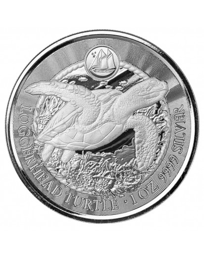 Cayman Island 2023  Loggerhead Turtle - Karettschildkröte Silber 1 oz