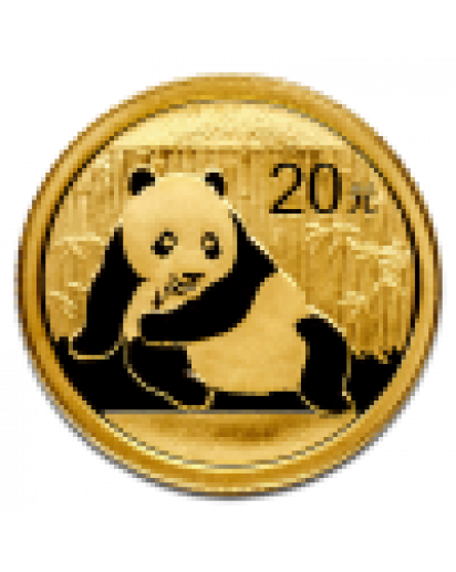 China 2015  Panda  Gold 1/20  oz