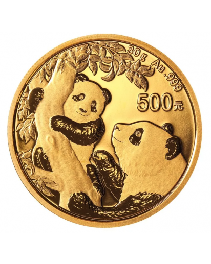 China 2021  Panda    Gold 30 g
