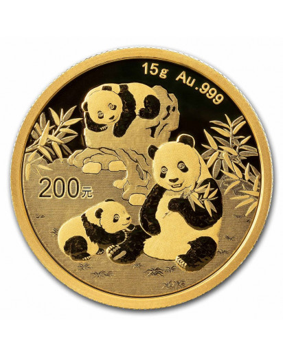 China 2025   Panda  Gold 15 g