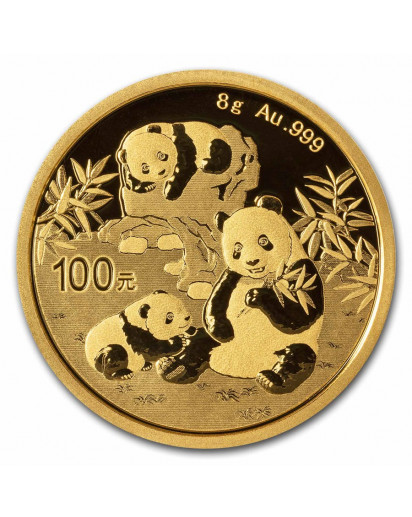 China 2025  Panda    Gold 8 g