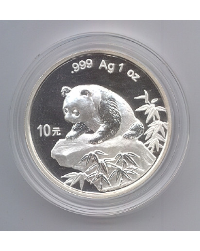 China 1999  Panda  Silber 1 oz