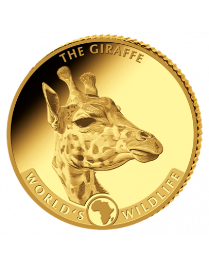 Congo 2019   GIRAFFE - World`s Wildlife Serie Gold 0,5 g PP