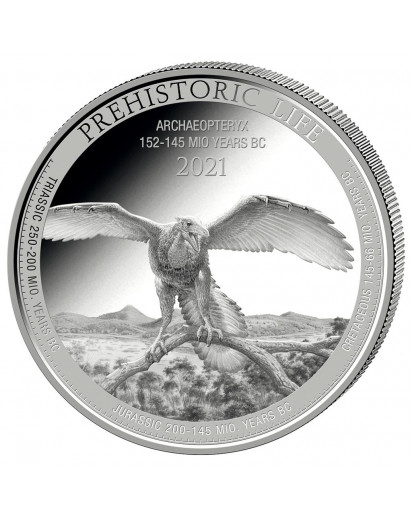 Kongo  2021 ARCHAEOPTERYX - Dinosaurier  Silber 1 oz  Congo