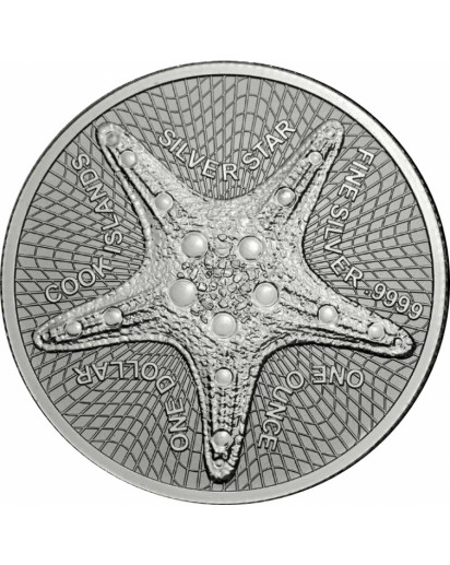 Cook Island 2019 Silver Star - Seestern Silber 1 oz