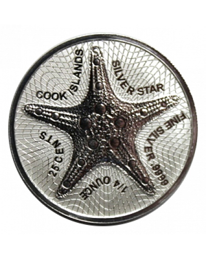 Cook Island 2021  Seestern - Silver Star  Silber 1/4 oz