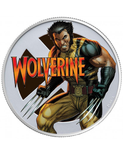 Fiji 2020 Marvel Wolverine Silber 1 oz Farbe