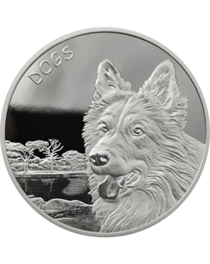 Fiji 2023  DOGS  Schäferhund Silber 1 oz Fidschi Inseln