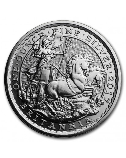 Großbritannien 2017  Britannia Chariot 1997 - 2017 Silber 1 oz 