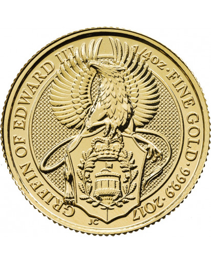 GB 2017   Queens Beast  Griffin - Greif Gold 1/4 oz