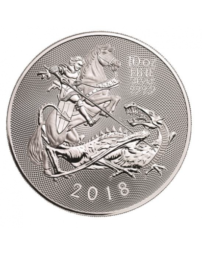 GB 2018  Valiant - St. Georg und Drache Silber 10 oz