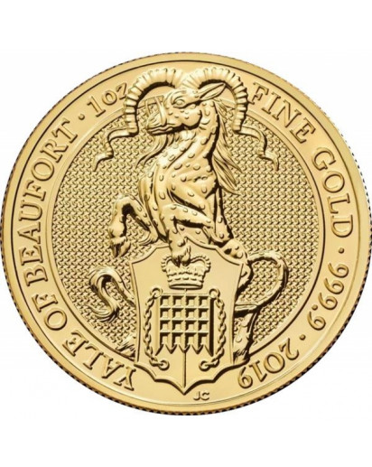 GB 2019   Queens Beast  The Yale of Beaufort Gold 1 oz