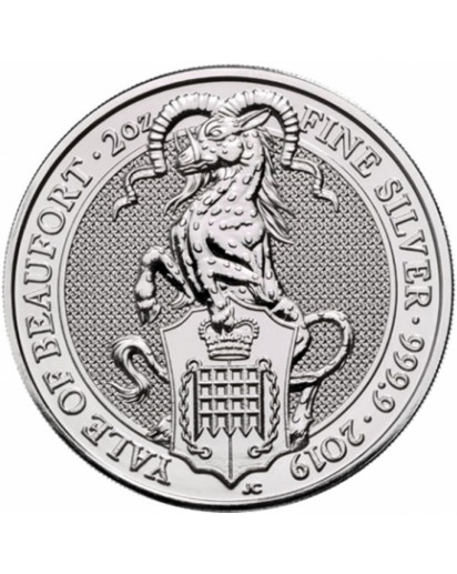 GB 2019   Queens Beast  The Yale of Beaufort  Silber 2 oz  