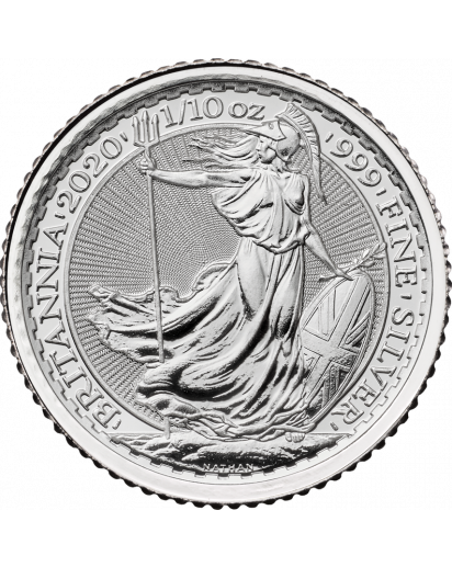 Großbritannien 2020  Britannia  Silber 1/10  oz