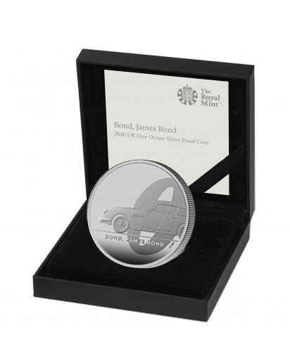 Großbritannien 2020  JAMES BOND 007 - Aston Martin Silber 1 oz PP