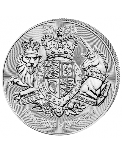 Großbritannien 2020  The Royal Arms  10 oz  Silber