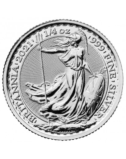 Großbritannien 2021  Britannia  Silber 1/4  oz