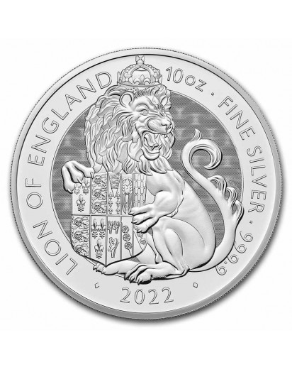 GB 2022   Royal Tudor Beast  LION OF ENGLAND  Silber 10 oz  