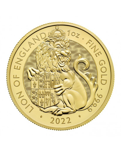 GB 2022  Tudor Beast LION OF ENGLAND Gold 1 oz