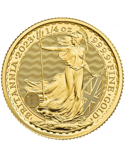 Großbritannien 2023  Britannia CHARLES III. Gold 1/4 oz