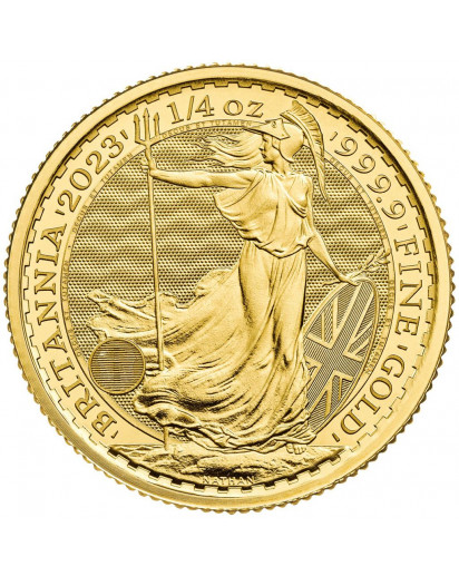 Großbritannien 2024  Britannia CHARLES III. Gold 1/4 oz