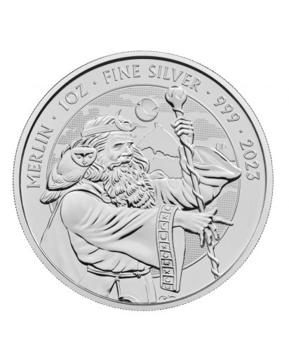 Großbritannien 2023 MERLIN - Myths and Legends Silber 1 oz