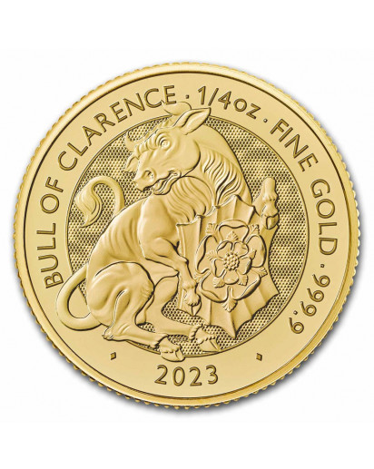 GB 2023   The Tudor Beast  Bull of Clarence Gold 1/4 oz   