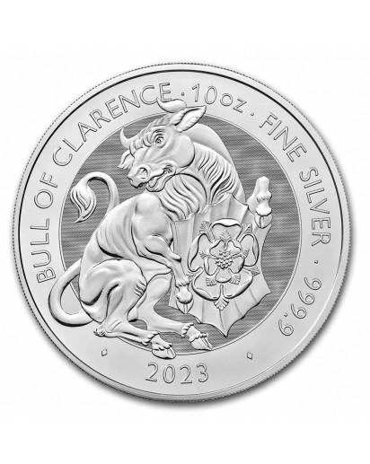 GB 2023   Royal Tudor Beast  BULL OF CLARENCE  Silber 10 oz  