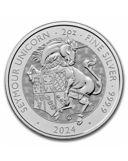 GB 2024   Tudor Beast  SEYMOUR UNICORN  Silber 2 oz  