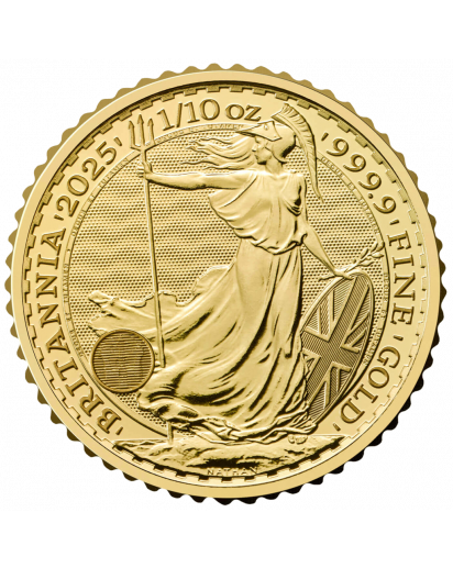 Großbritannien 2025  Britannia CHARLES III. Gold 1/10 oz