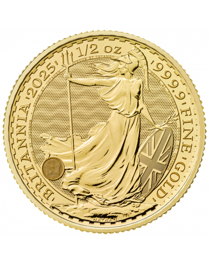 Großbritannien 2025  CHARLES III.  Britannia Gold 1/2 oz