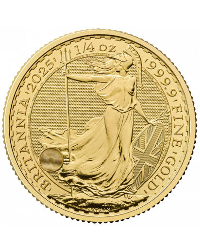 Großbritannien 2025  Britannia CHARLES III. Gold 1/4 oz
