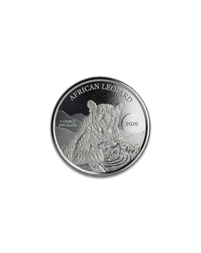 Ghana 2020  Leopard Silber 1 oz