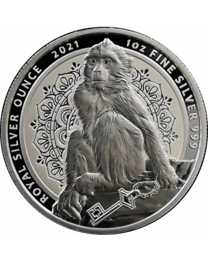 Gibraltar 2021  BERBERAFFE   Silber 1 oz