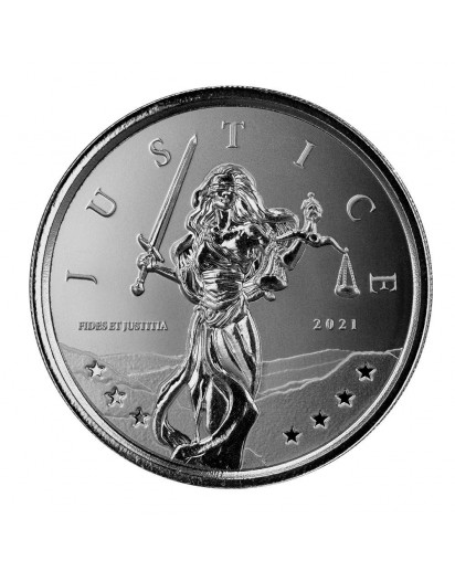 Gibraltar 2021  LADY JUSTICE   Silber 1 oz