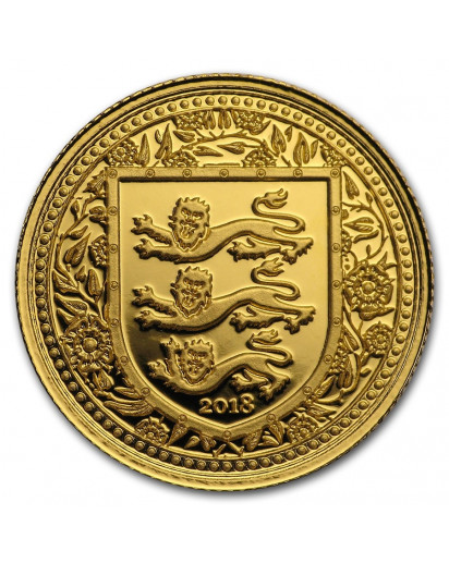 Gibraltar 2018   Royal Arms of England Gold 1/5 oz  