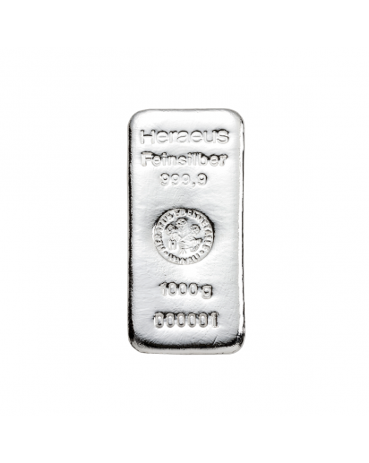 SILBERBARREN 1000 g HERAEUS