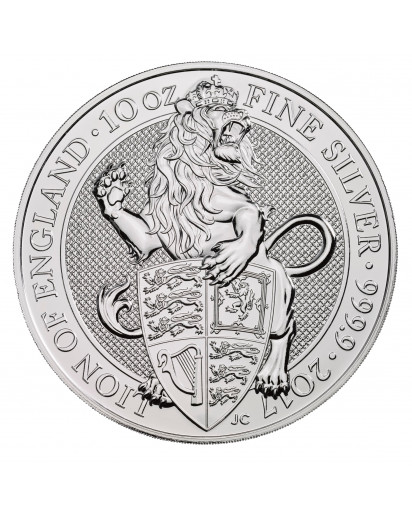 GB 2017   Queens Beast  Lion - Löwe Silber 10 oz