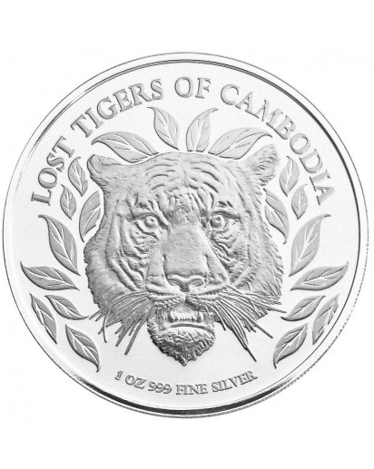 Kambodscha 2022  Indo Chinesischer TIGER Silber 1 oz Cambodscha